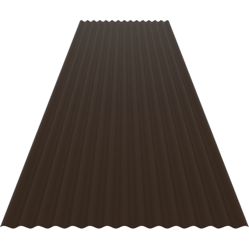 14/3 Corrugated 0.5mm Polyester Paint Vandyke Brown