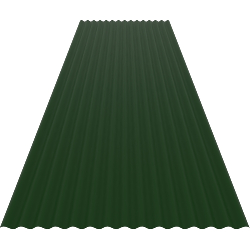 14/3 Corrugated 0.5mm Polyester Paint with anti-condensation liner Juniper Green