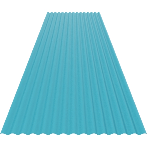 14/3 Corrugated 0.7mm Plastisol Solent Blue