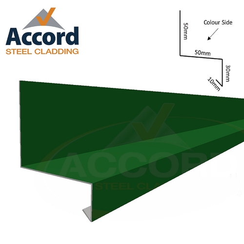 Over Window Drip (50mm x 50mm x 30mm x 10mm) 0.7mm Plastisol Solent Blue