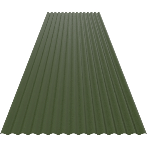 14/3 Corrugated 0.5mm Plastisol Olive Green