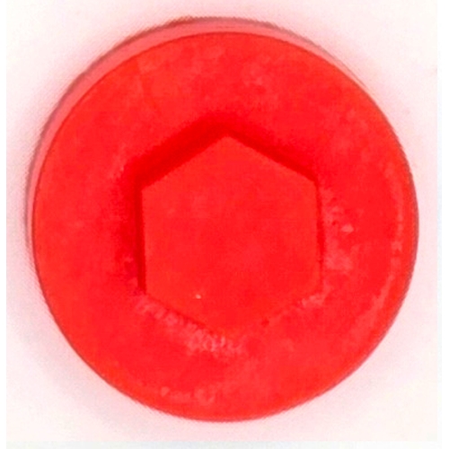 Poppy Red 19mm Colour Coded Caps (100/Bag)