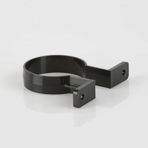 68mm Round Downpipe Bracket uPVC - Black (BR207)