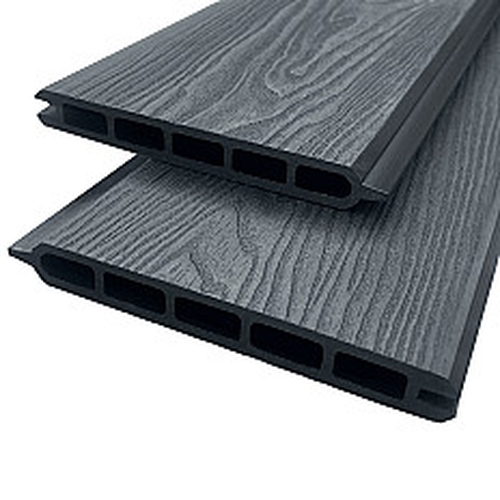 3D Composite Fence Board 1850mm x 147mm x 19mm Black Ash