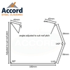 Trimline Gutter Cross Sectional Drawing