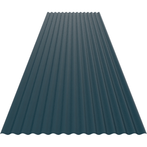 14/3 Corrugated 0.7mm Plastisol with anti-condensation liner Ocean Blue