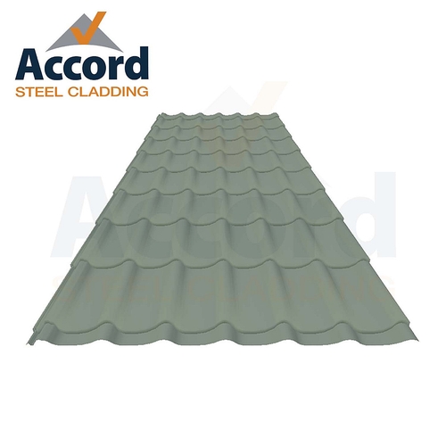 Accord Wavetile 0.5mm Plastisol 1100mm Cover Merlin Grey